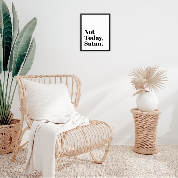 🆕 Not Today Satan Wall Poster 11x14 UNFRAMED - Picture 6 of 8